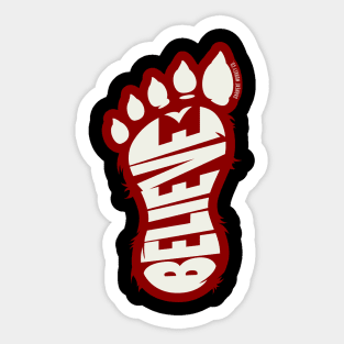 Bigfoot believer Sticker